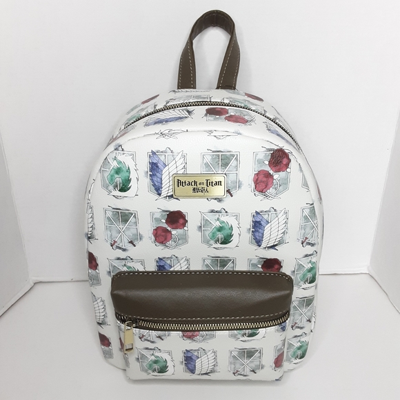 Attack On Titan Regiment Crests Mini Backpack NWT - Picture 4 of 8
